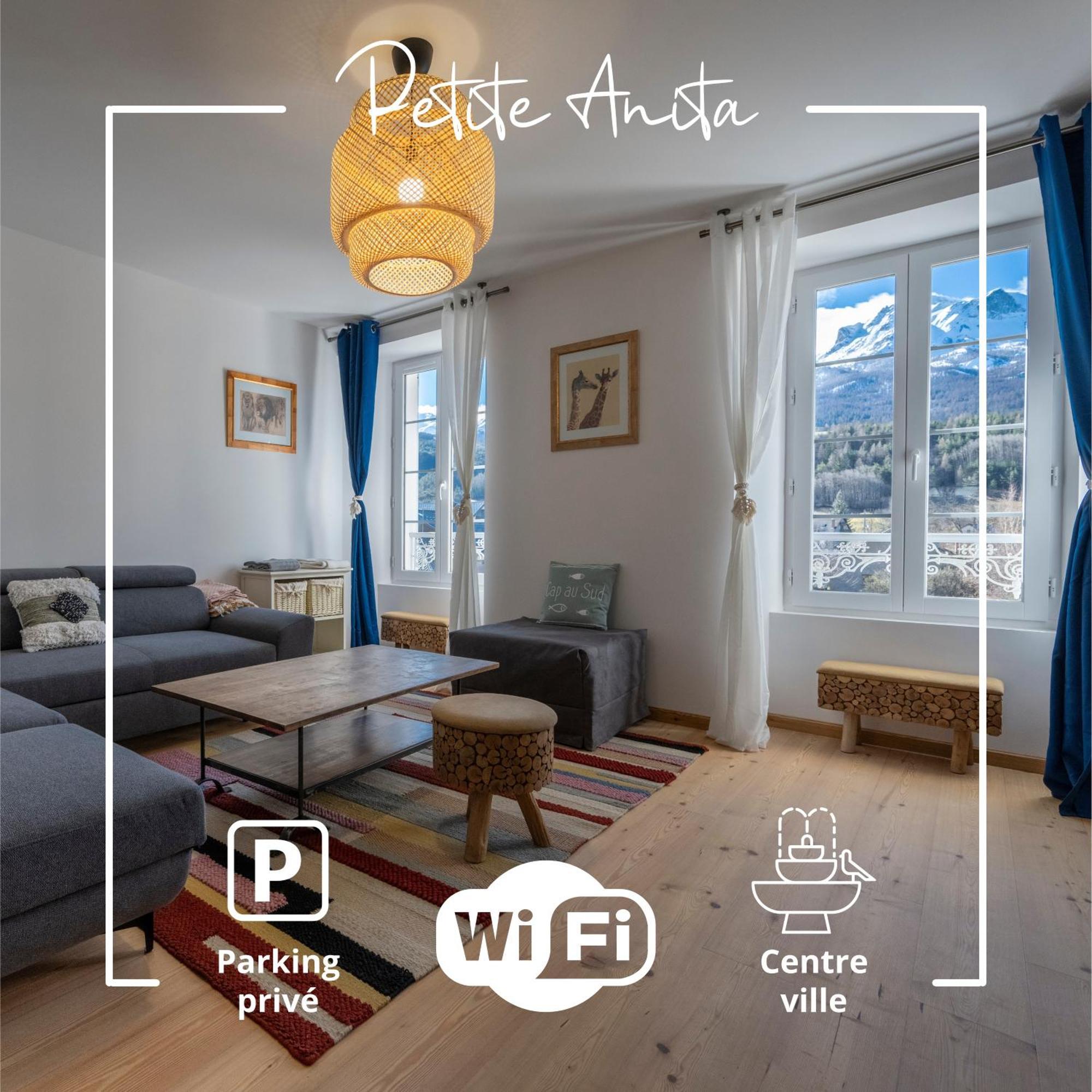 Petite Anita - Centre Ville - Parking Prive Barcelonnette Ngoại thất bức ảnh